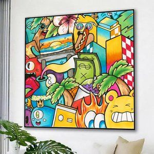 Graffiti Style Pop Art Original Painting